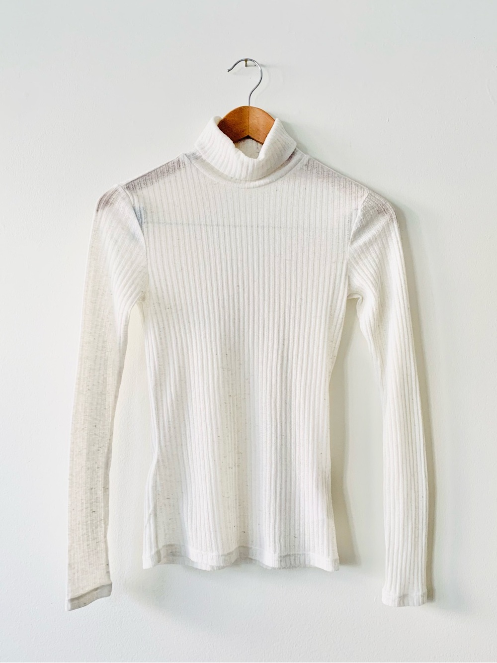 NEW Pieces Roll Neck Top in Cream